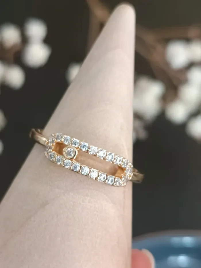 Bague doré ajustable - photo numéro 2