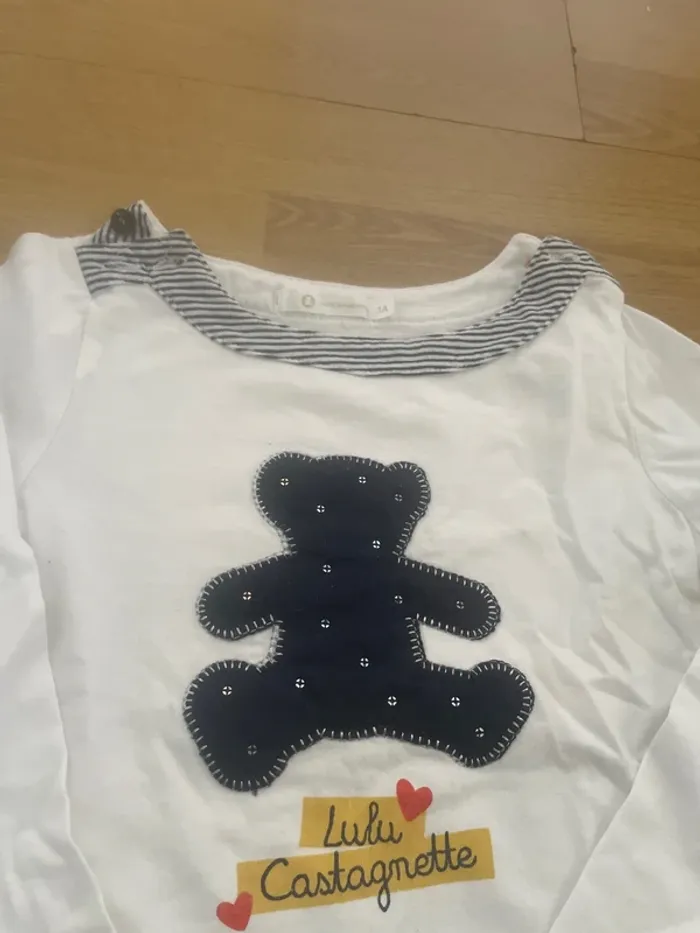 T-shirt manches longues, 3  ans, fille, Lulu castagnette - photo numéro 2