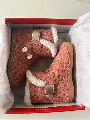 Bottine mi-haute rose kickers