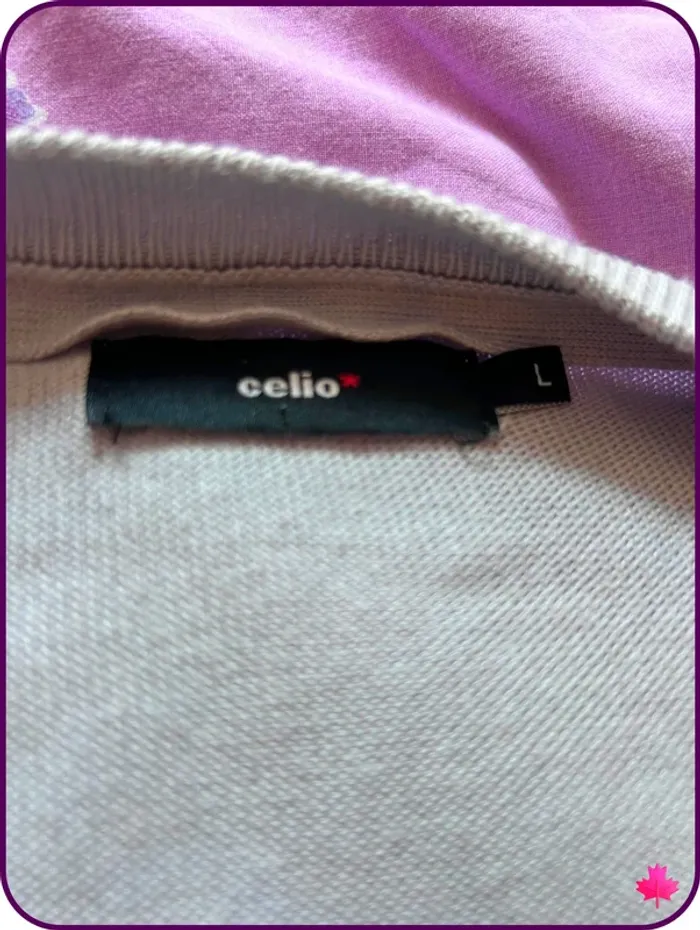 Pull homme Celio, col V et coudières - Coton & Modal - Taille L - photo numéro 6