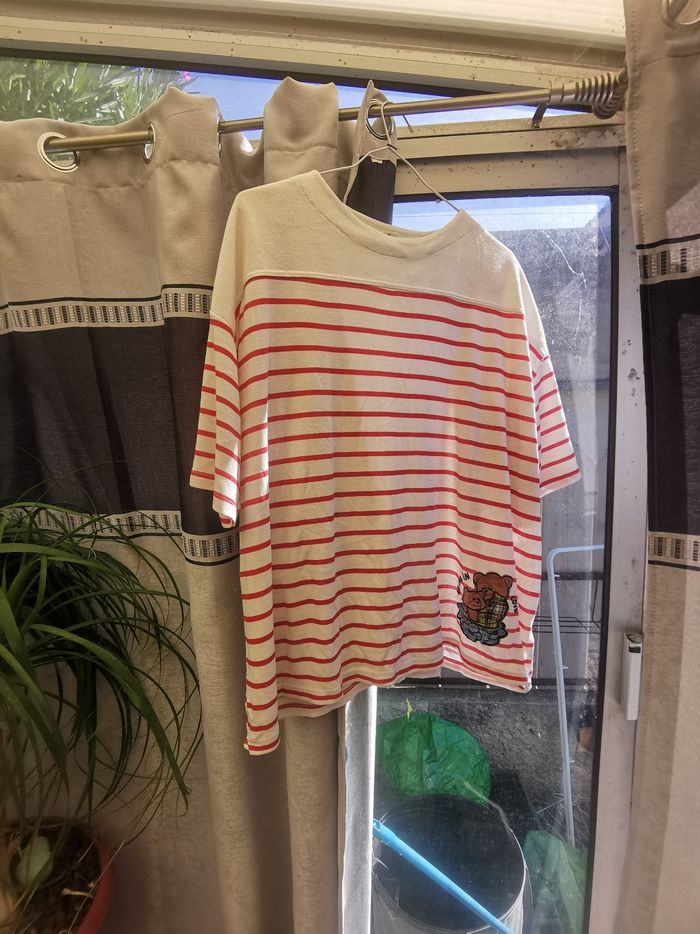 Jolie marinière C&A taille XL motif ourson - photo numéro 6