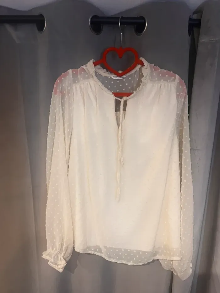 Blouse à pois