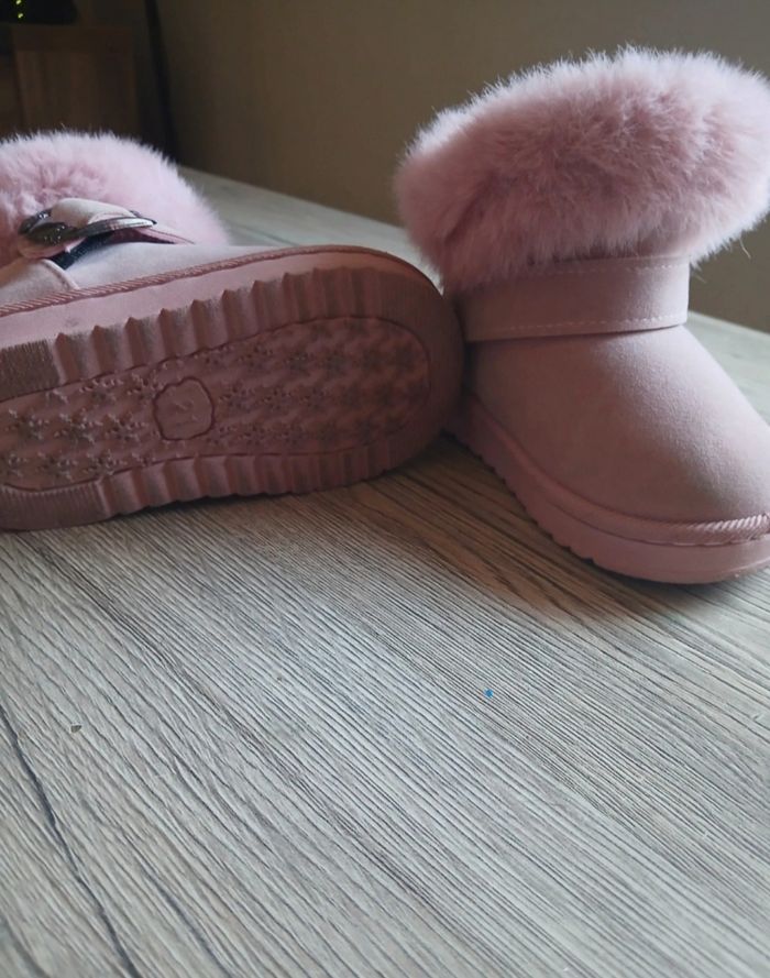 Bottes rose fourré - photo numéro 3