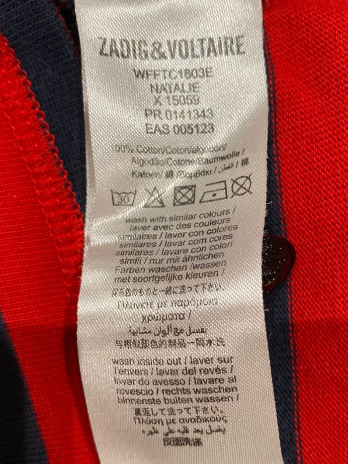 Zadig et Voltaire mixte Marine rouge petit 12 ans, XS - photo numéro 16