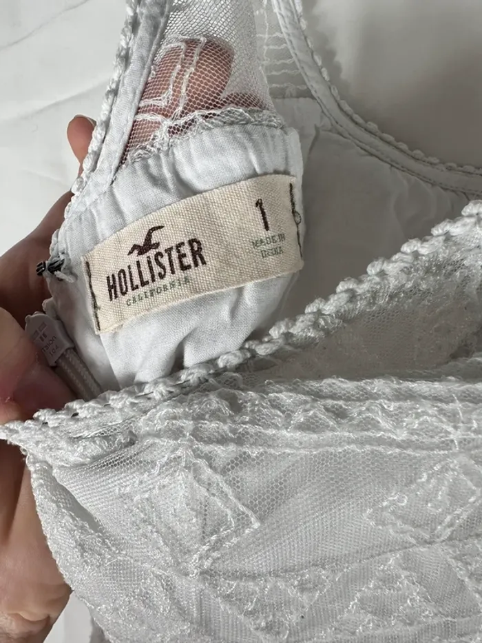 Robe blanche bohème Hollister - photo numéro 8