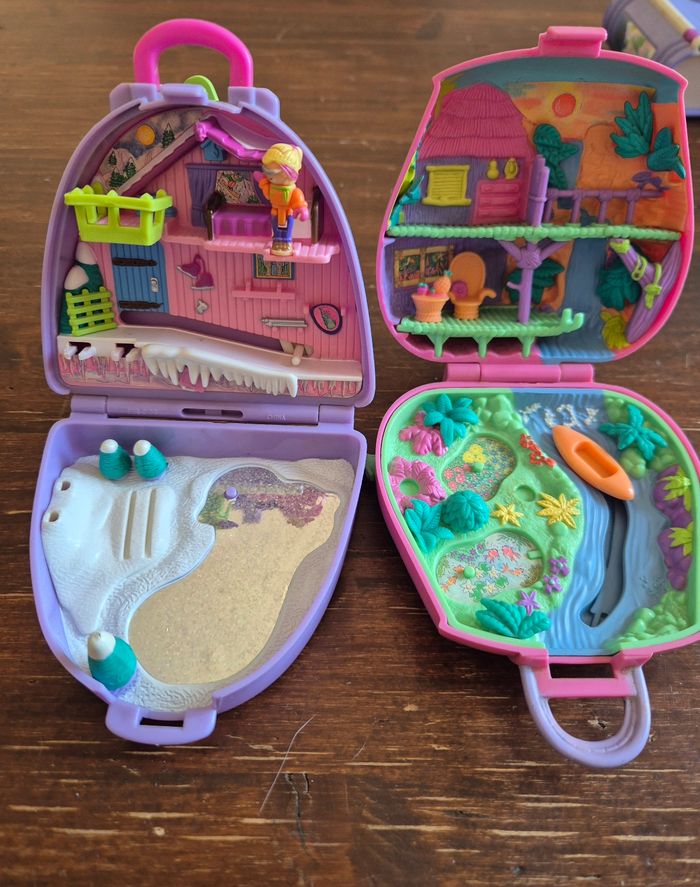 Lot 2 Polly Pocket snow mountain 1996 et Jungle Adventure - photo numéro 3
