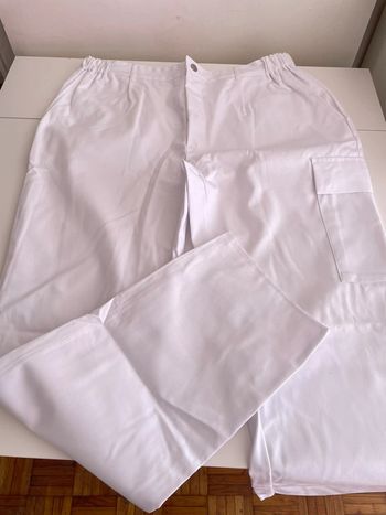 Pantalon blanc de travail taille XXXL