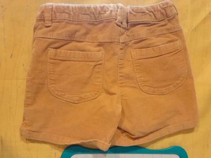 Short en velours 10 ans moutarde - photo numéro 2