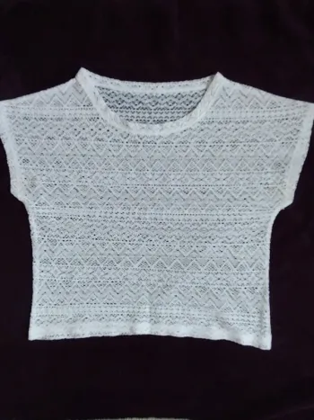 Crop Top dentelle T. 36/38
