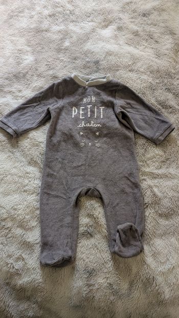 Pyjama Mots d'Enfants taille 6 mois 