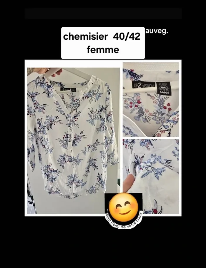 Chemise / chemisier blouse t40 /42 femme