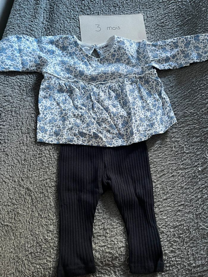 Ensemble fille 3 mois