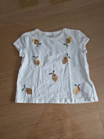 Haut tee shirt tao blanc citron 🍋