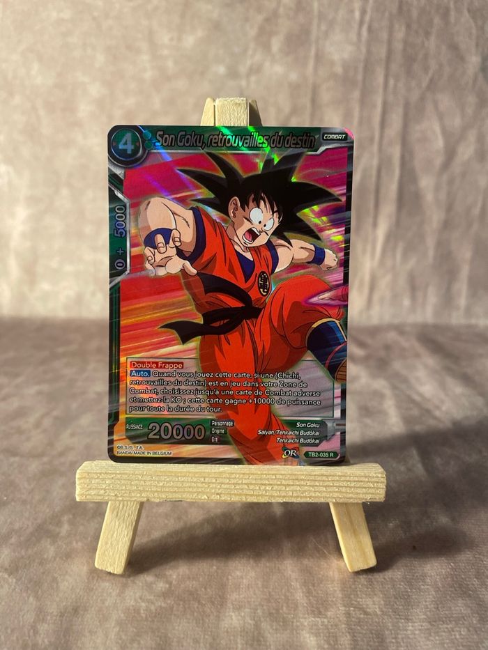 Tb2 035 R - Son Goku, retrouvailles du destin - Dos card game