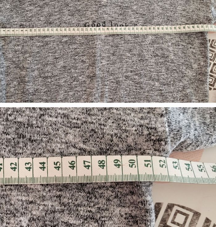 Lot 2 Pulls TS/TFr36 -Promod Noir à Pois Blancs & Bershka Gris Chiné & Epaules Dénudées - photo numéro 9