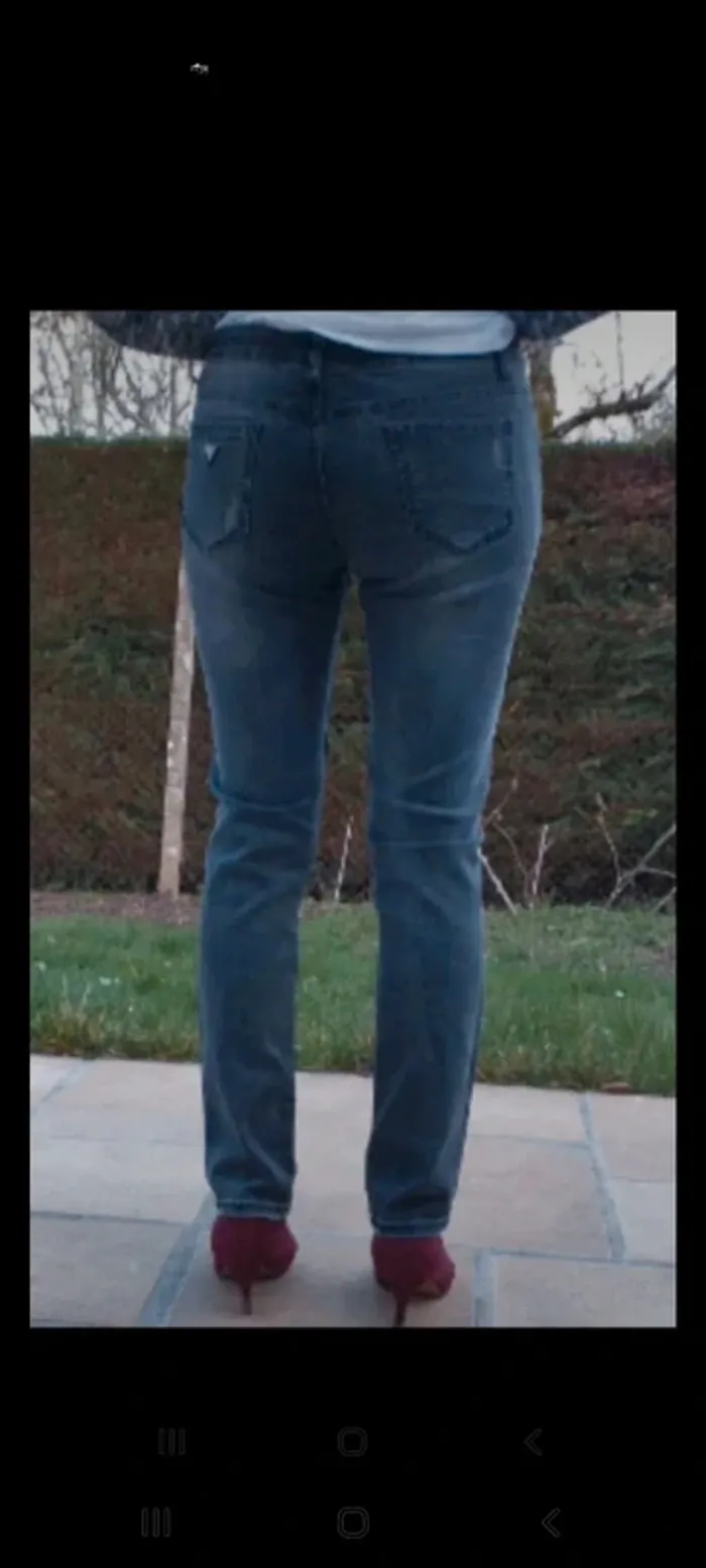 Jean 👖 XL perles et broderies - photo numéro 7