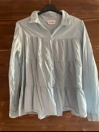 Blouse chemise bleu ciel banditas from Marseille