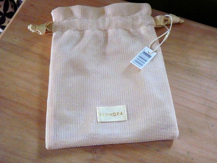 Sac Pochette femme trousse beauté sephora neuve beige et or