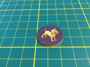 Jeton trésor Chien pièce détachée jeu de société Ramsès II Ravensburger #A65