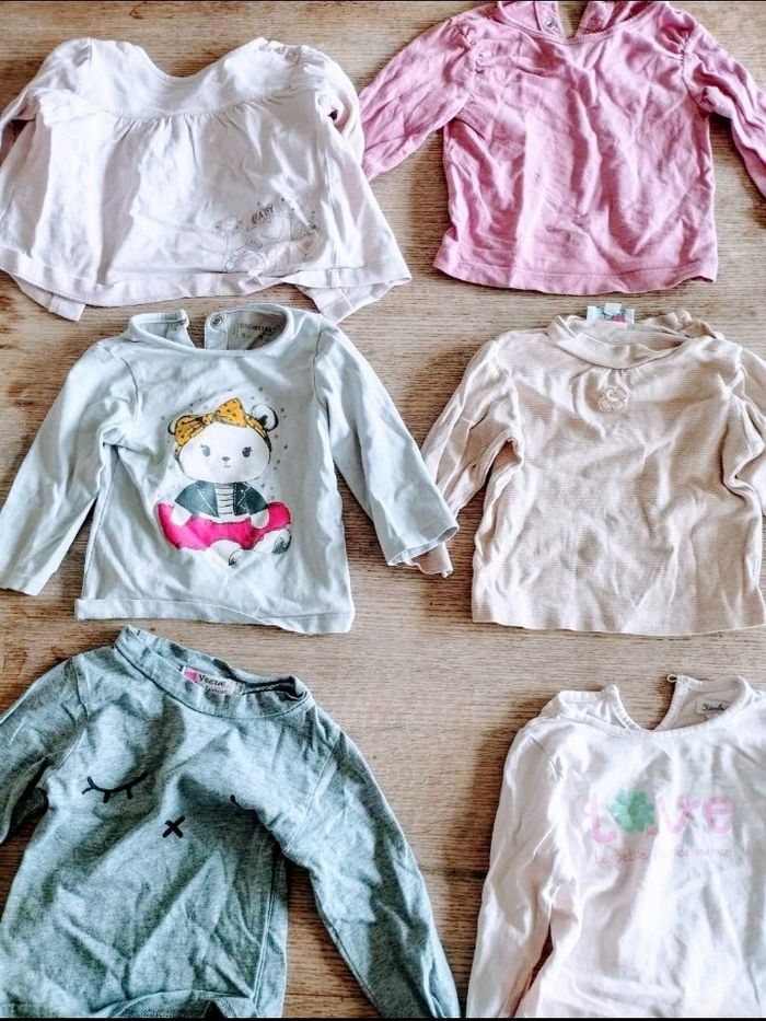 vend lot de tee shirt taille 9 mois - photo numéro 3