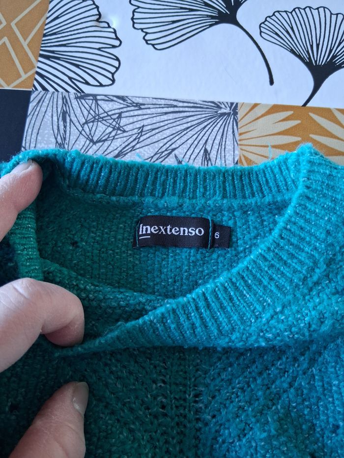 Pull fille vert 6 ans - photo numéro 4