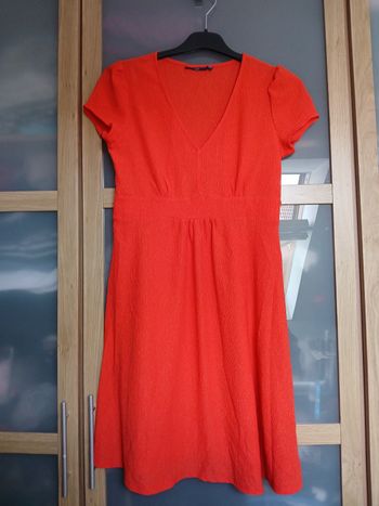 Robe courte corail 
