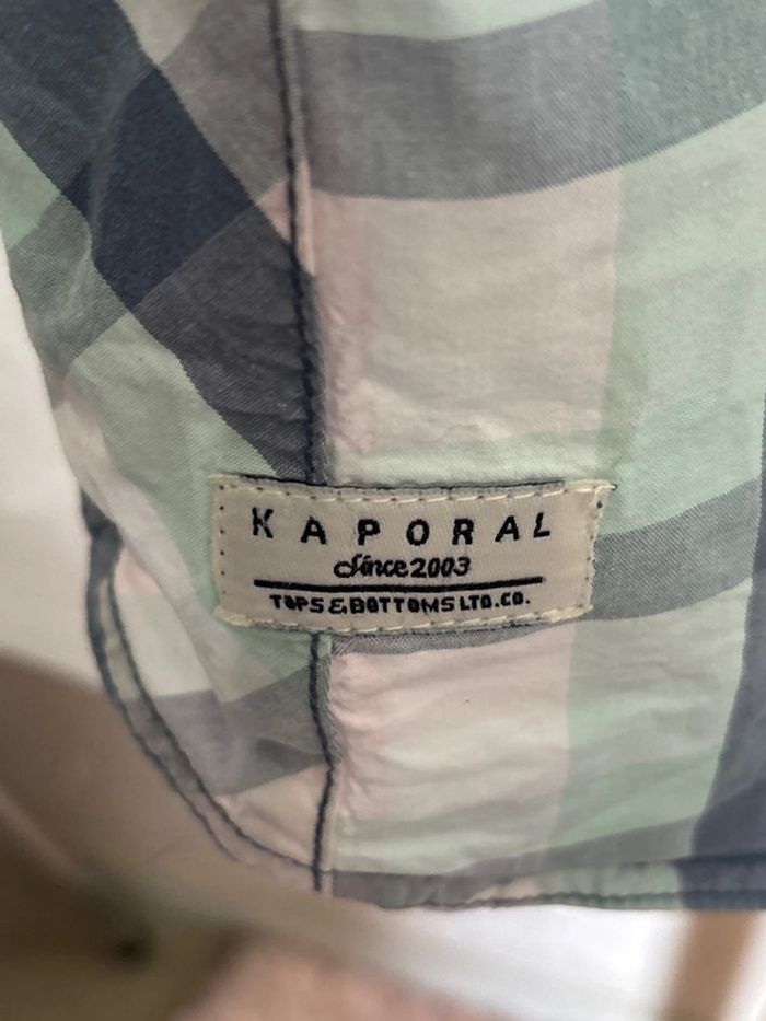 Chemise manche courte taille 40 marque kaporal - photo numéro 5