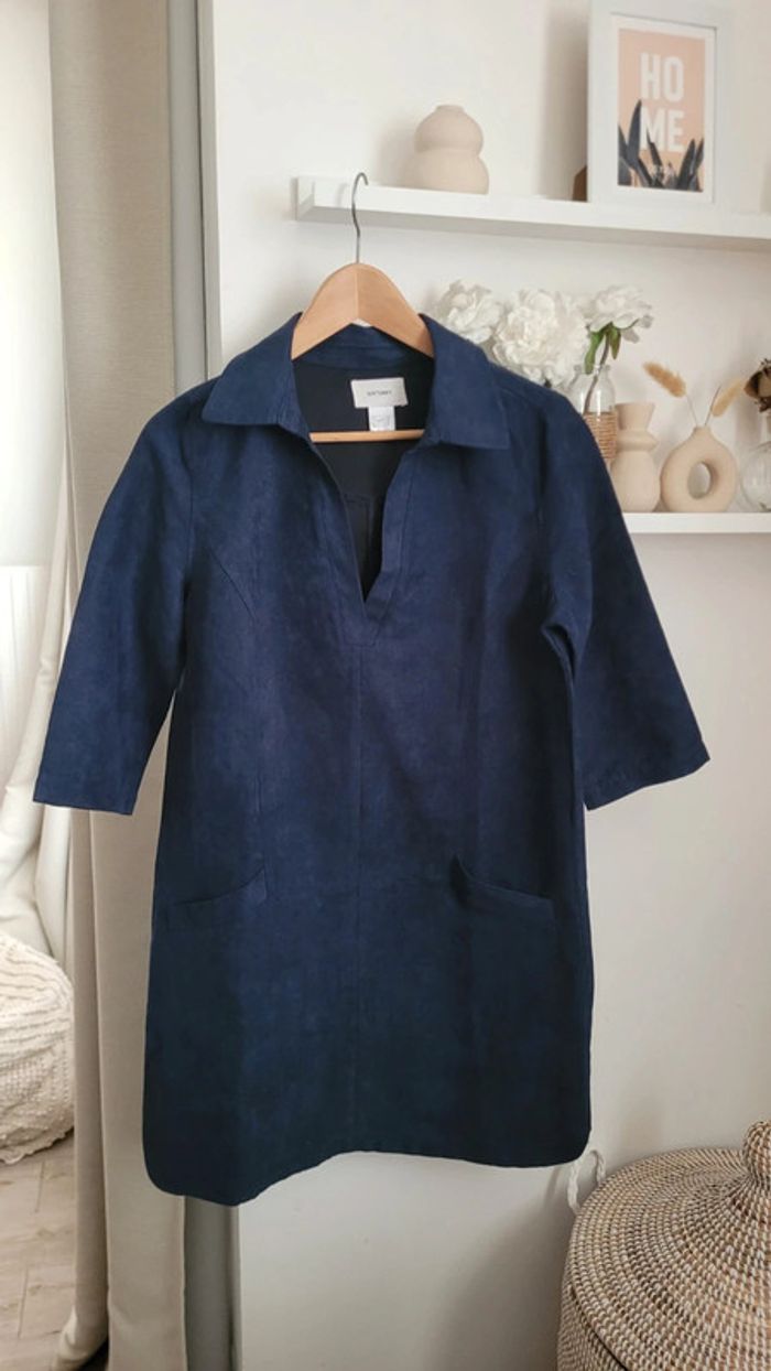 Robe courte Soft Grey aspect velours taille 40 - photo numéro 9