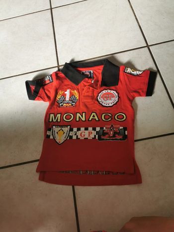 Polo rouge 2 ans