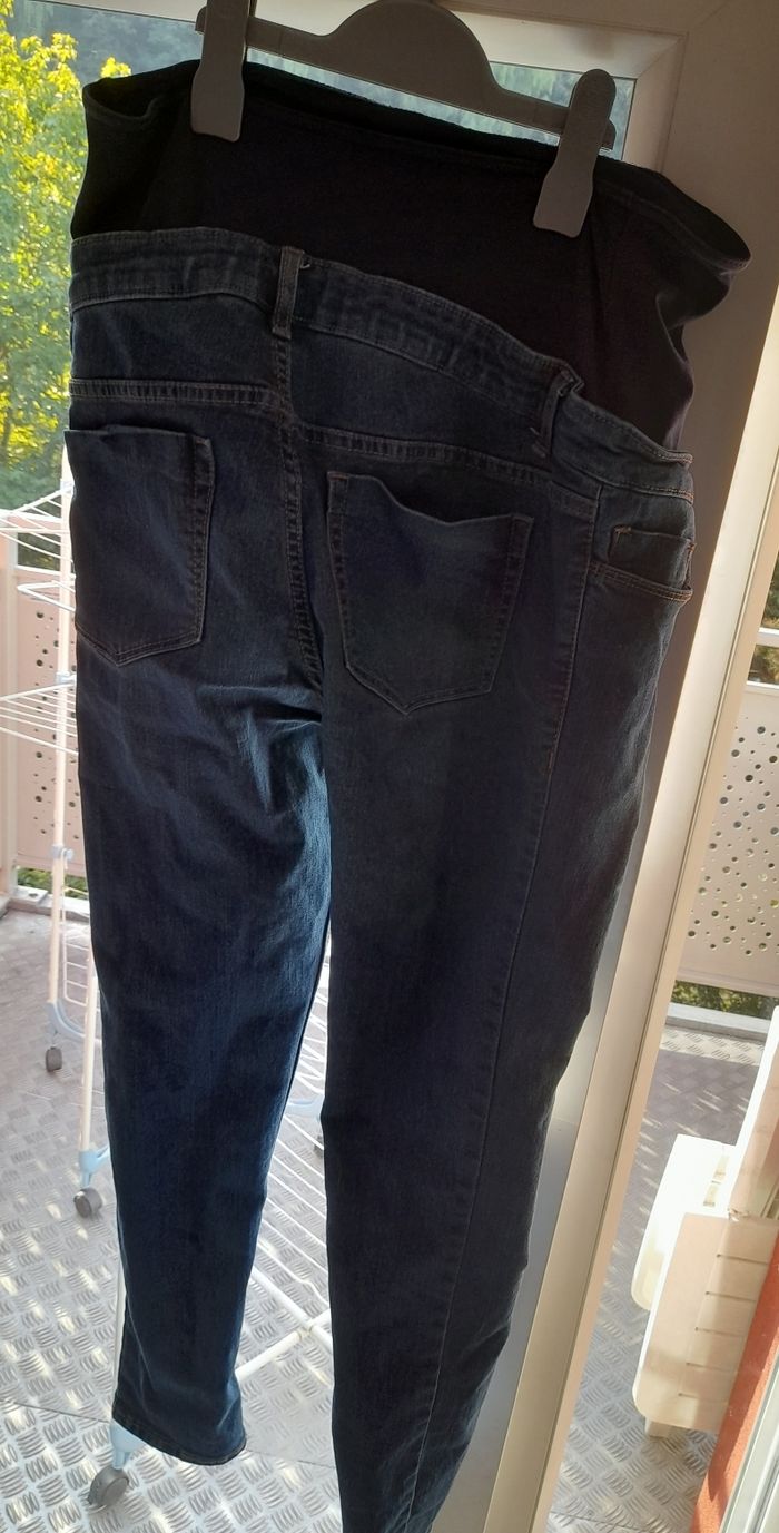 Jeans de grossesse femme bleu - photo numéro 3