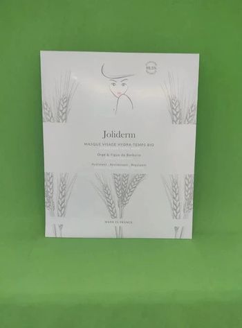 Joliderm masque visage en coton bio