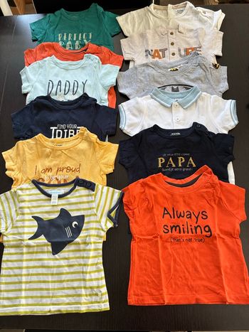 Lot de 12 T shirts 6mois