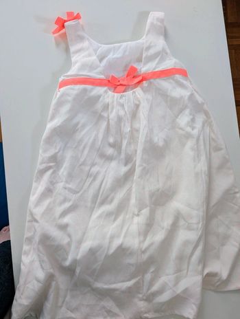 Robe blanche de cérémonie Pat & ripaton 3 ans neuf ans