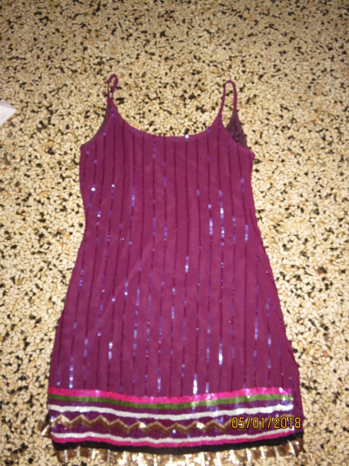 robe paillettes taille 38
