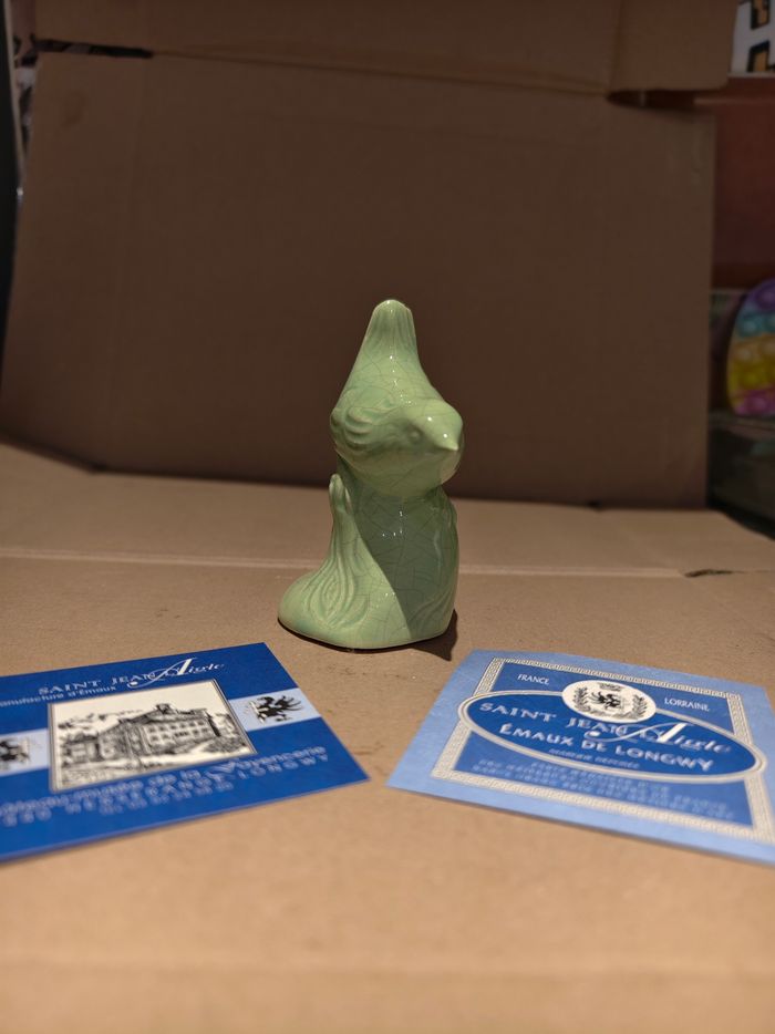 Oiseau vert Saint Jean l'Aigle émaux de Longwy - photo numéro 2