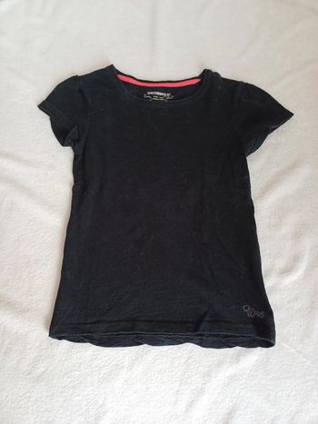 T-shirt noir uni 10 ans