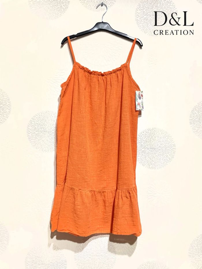 Robe courte effet lin - photo numéro 6