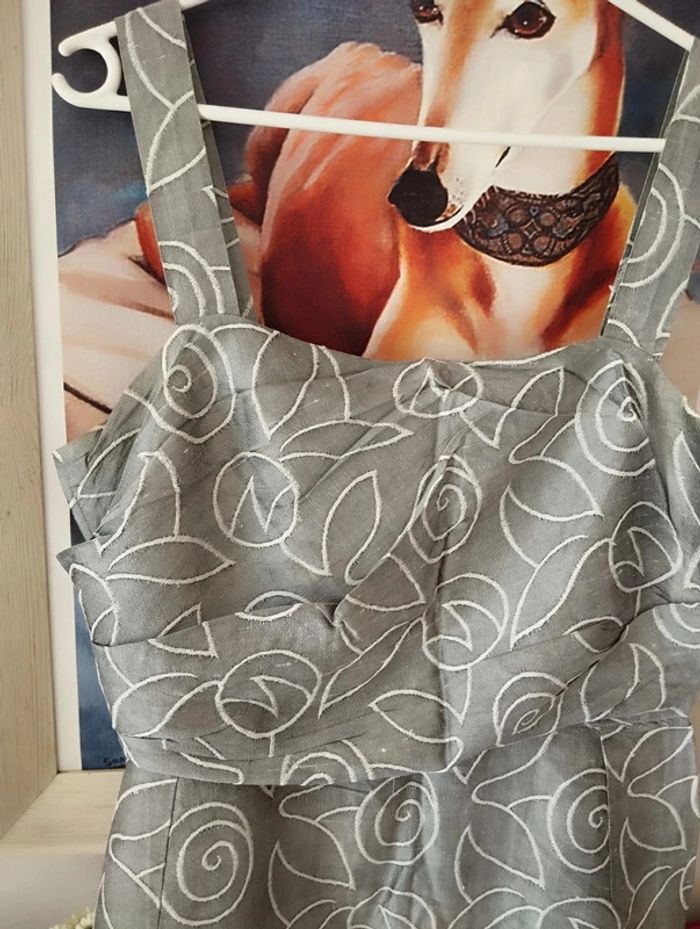 🌿Robe Drapée Motifs Fleuris Soie Sauvage T36/38🌿 - photo numéro 14