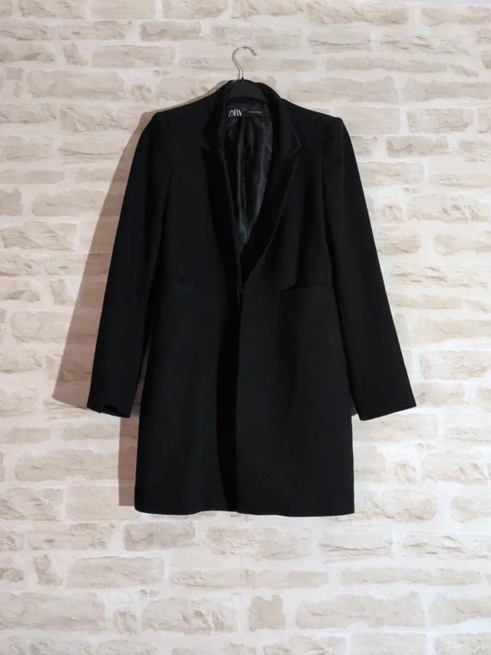 Veste longue ZARA – Noire – Taille M