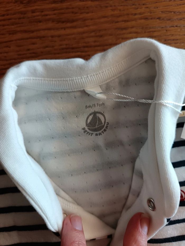 Pyjama petit bateau 6 mois style marinière - photo numéro 5