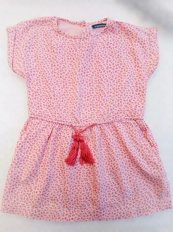 🔸Robe légère imprimé léopard rose - In Extenso 4 ans🔸