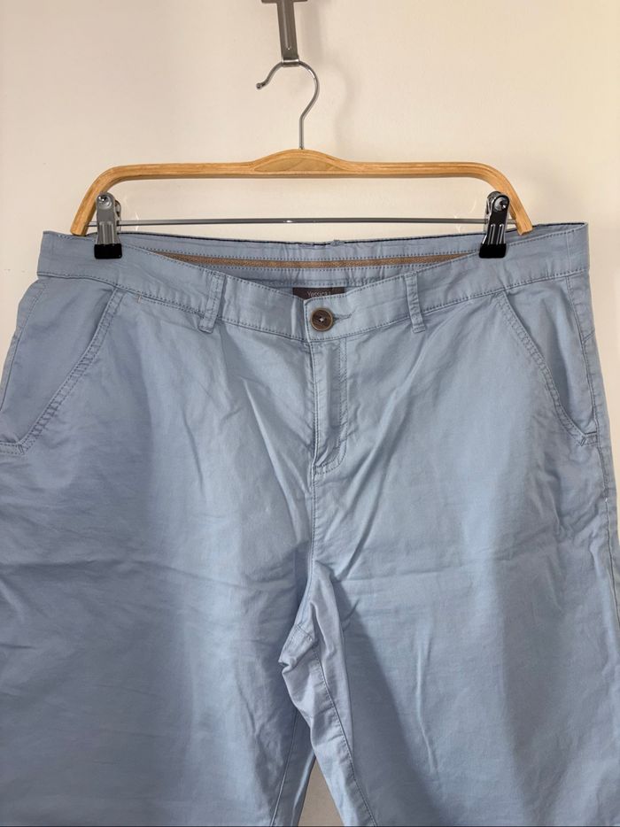 Short femme C&A taille 46 bleu clair en très bon état - photo numéro 3