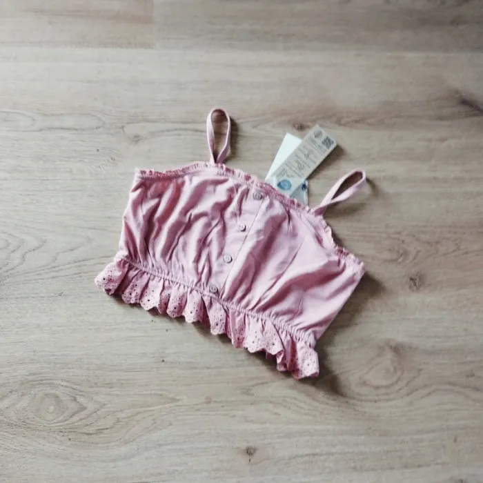 🩷 Débardeur avec volant et broderie 6 ans Kiabi #emyfleury_6ansfille - photo numéro 2