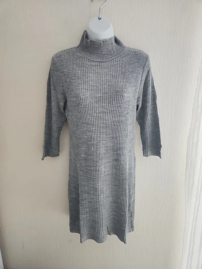 Pull tunique manches 3/4 grise Miss Guided S - photo numéro 2