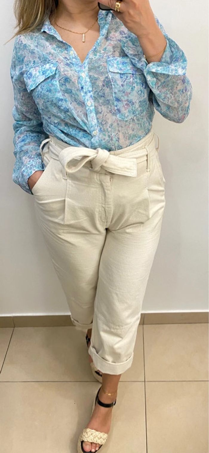 Chemise fleurie transparente - photo numéro 4