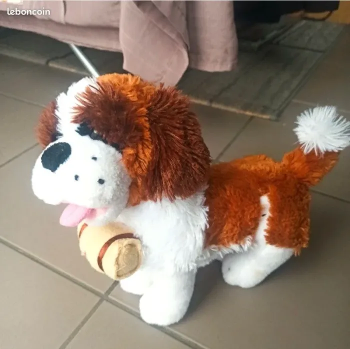 Peluche chien des Pyrénées - photo numéro 2
