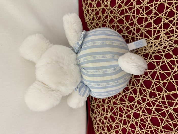 TARTINE ET CHOCOLAT Souris Doudou Peluche Et Tissu Rayé - photo numéro 4