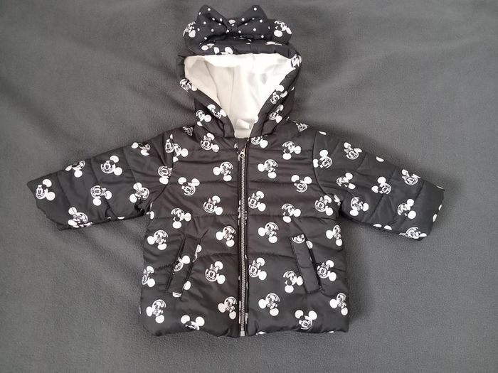 Manteau bébé Minnie taille 9 mois, chaud et mignon - photo numéro 2