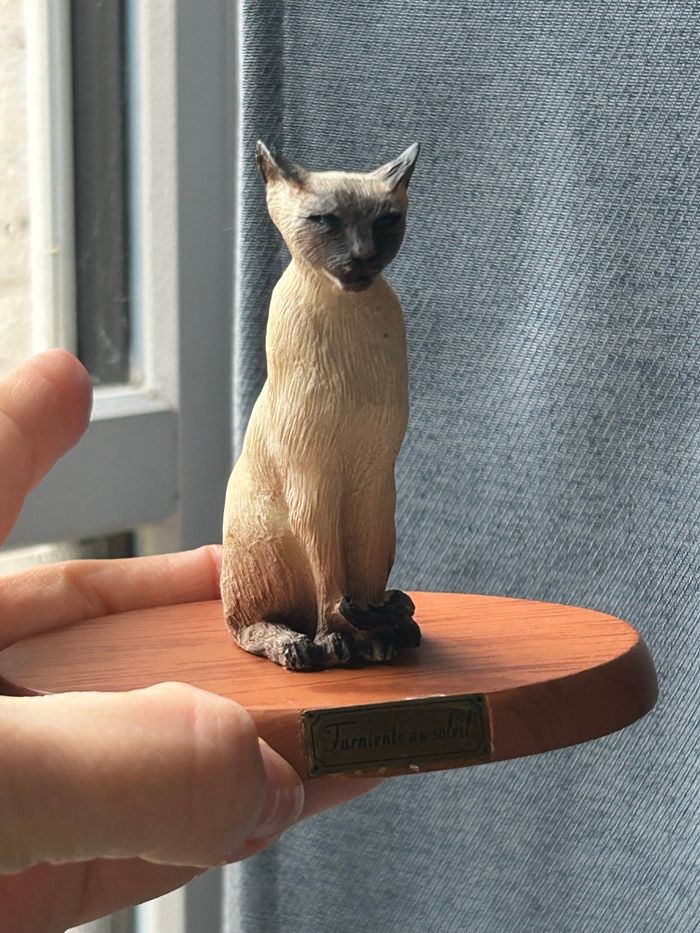 Figurine chat, siamois - photo numéro 4