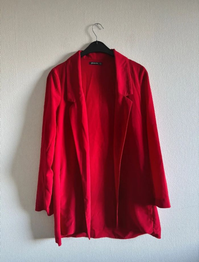 Veste blazer légère rouge